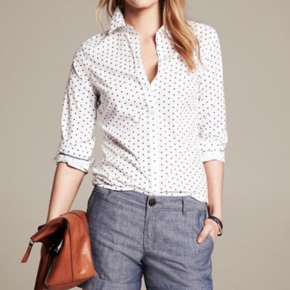 Banana Republic Dress Shirt (white and black)